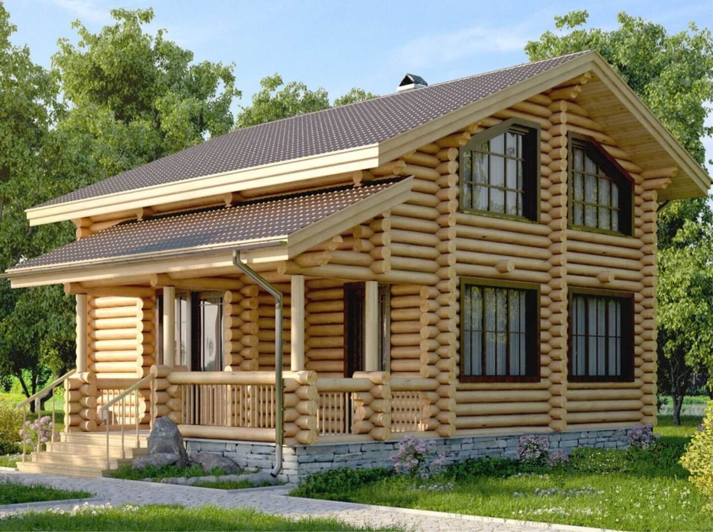 Дом из бревна VZ-143 